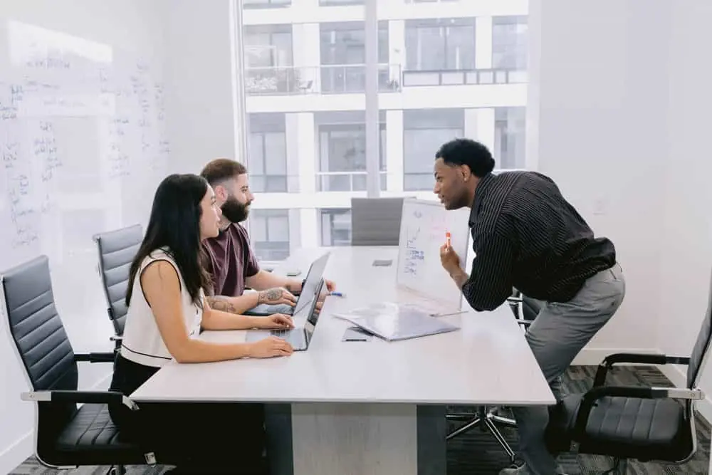 The Grow My Label team in a strategy session